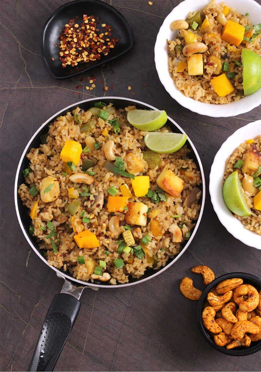 Leek and Mango Parish Fried Rice