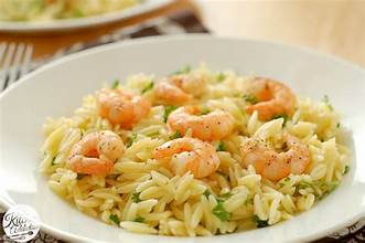 Lemon Orzo Shrimp
